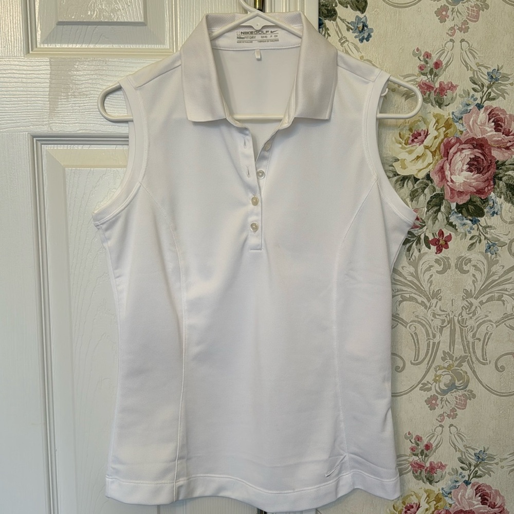 White Nike shirt